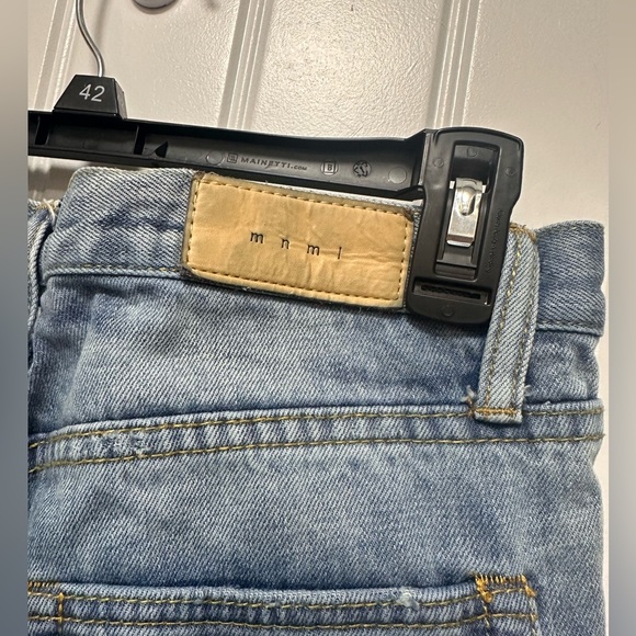 MNML Minimal Distressed Men’s Skinny Medium Wash Jeans Size 29 - Picture 5 of 6